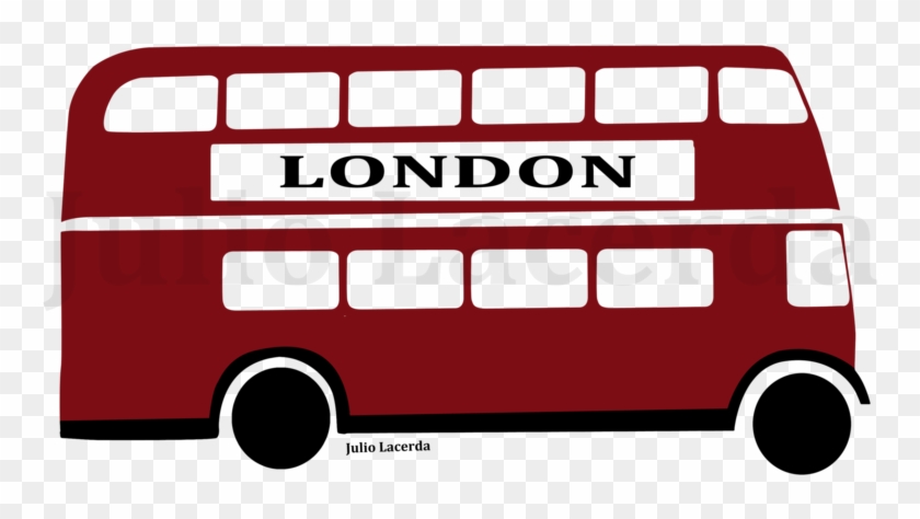 London Bus By Julio-lacerda - London Red Bus Drawing #390750