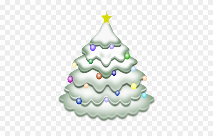 White Tree - Pastel Lime Sherbet Puffy Christmas Tree Pastel Lime #390859