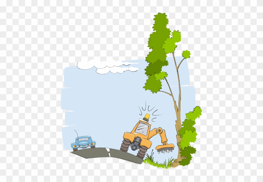 Vektor-clipart Straße Wartung Pflanze Schneiden - Cutting Plants Clipart #391152