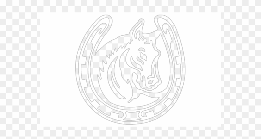 With Horseshoe Sticker - Horses With Horseshoes Drawing #392419
