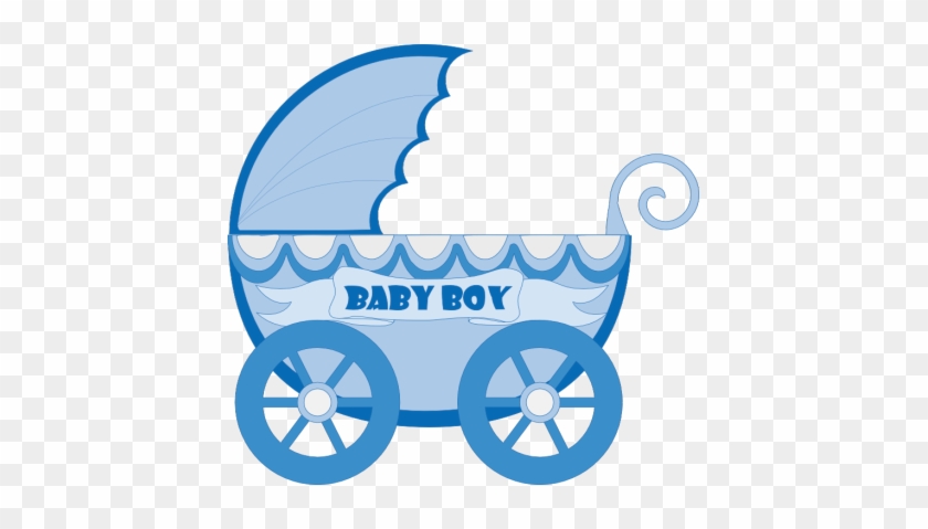 Kartki Free Ideas - Baby Stroller Clipart Blue #392765
