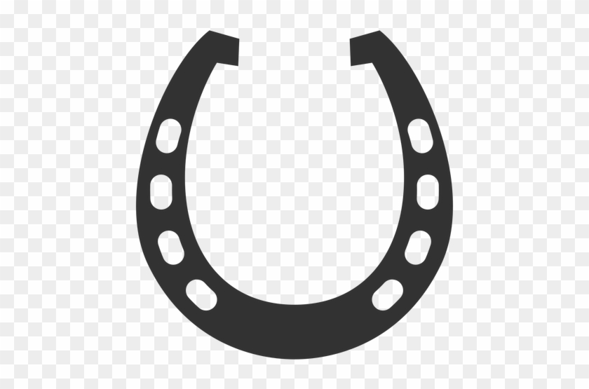 Horseshoe Racing Plate Silhouette - Horseshoe Silhouette #393013