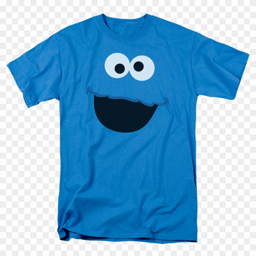 Cookie Monster Face Sesame Street T-shirt - Cookie Monster Shirt Men #393497