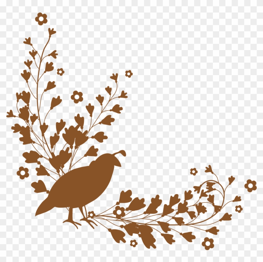 Fall Brown Quail - Brown Leaf Border Png #393507