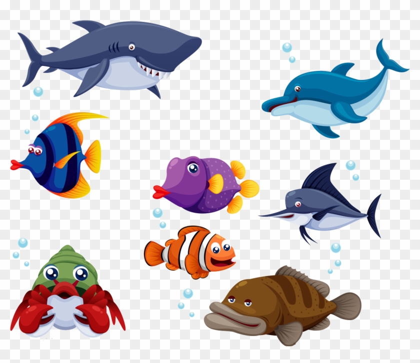 Fish Cartoon Clip Art - Fish Cartoon Png #393651