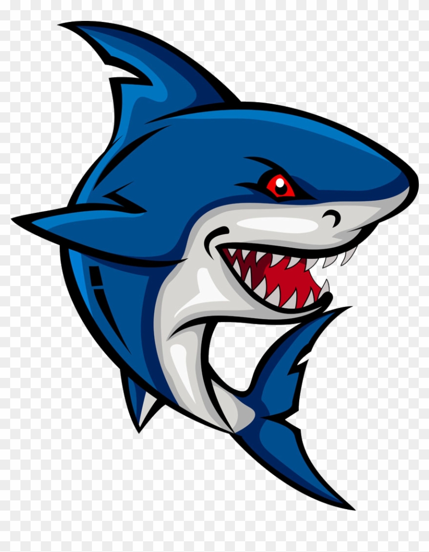 Shark Cartoon Clip Art - Black Shark Png #393661