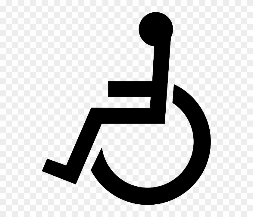 Ody And The Science Library Are Wheelchair Accessible - Handicap Sign #394384
