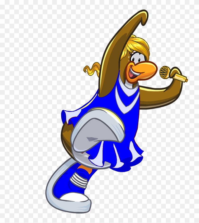 Blue Cheerleader - Cartoon #394510