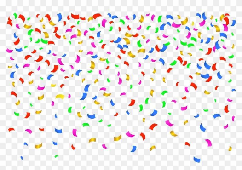 Confetti Transparent Clip Art Image - Confete Png Transparente #394808