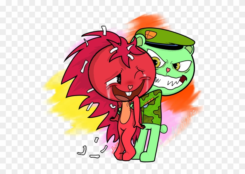 Fliqpy Tickles Flaky By Shadowart35-d7vv2y6 - Happy Tree Friends Tickle #395006