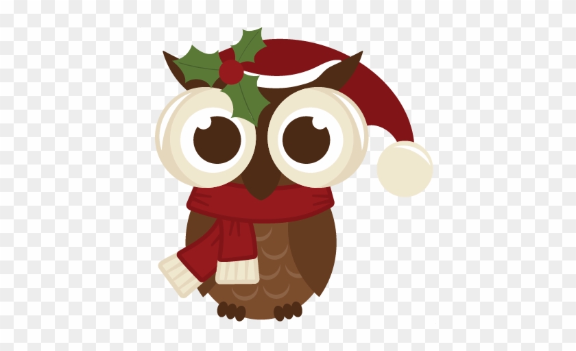 Christmas Titlechristmas Svgschristmas - Cute Christmas Owl Clip Art #395200