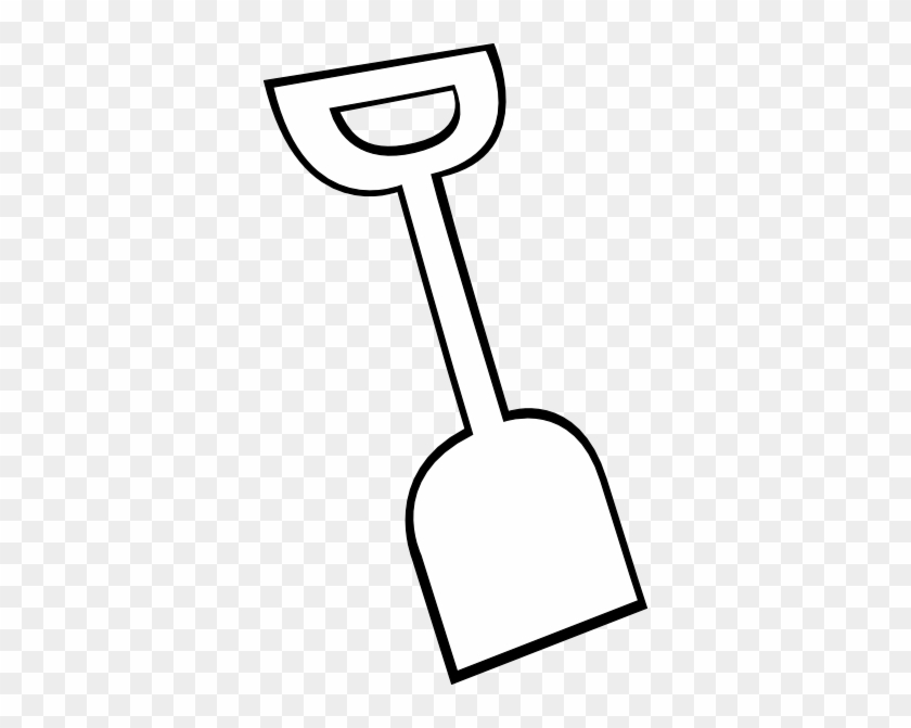 Shovel Clip Art At Clker - Coloring Page Shovel #395307