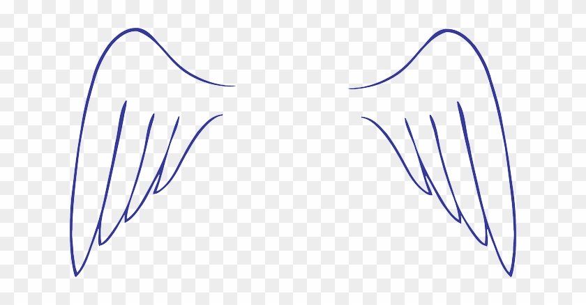 Simple, White, Angel, Wings, Art, Feathers - Angel Wings Easy To Draw #395726