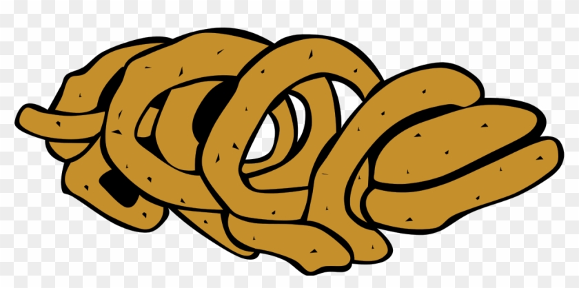 Fast Food, Lunch-dinner, Onion Rings Clipart By Gerald - Cartoon Onion Rings #395822