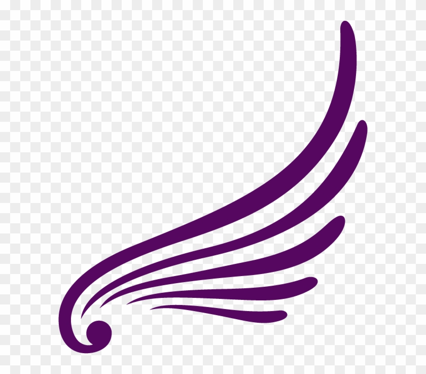 Wings Clipart Purple Angel - Angel Wings Logo Png #395938