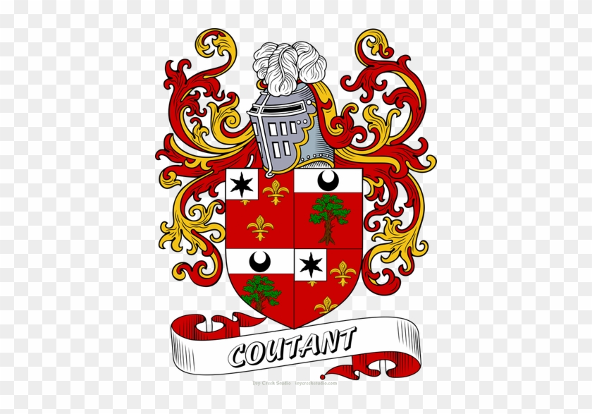 Coutant - Morgan Coat Of Arms Tile Coaster #395980
