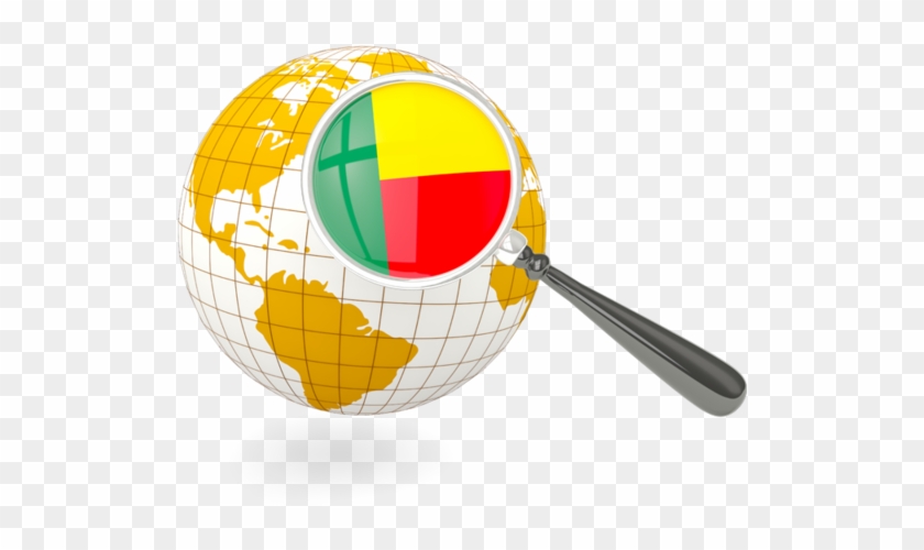 Jci Benin On World Map - Malaysia Globe Png #396123