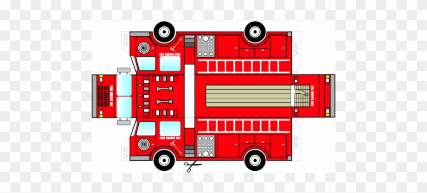 Foldable Fire Truck - Camion De Bomberos Golosinero #396292