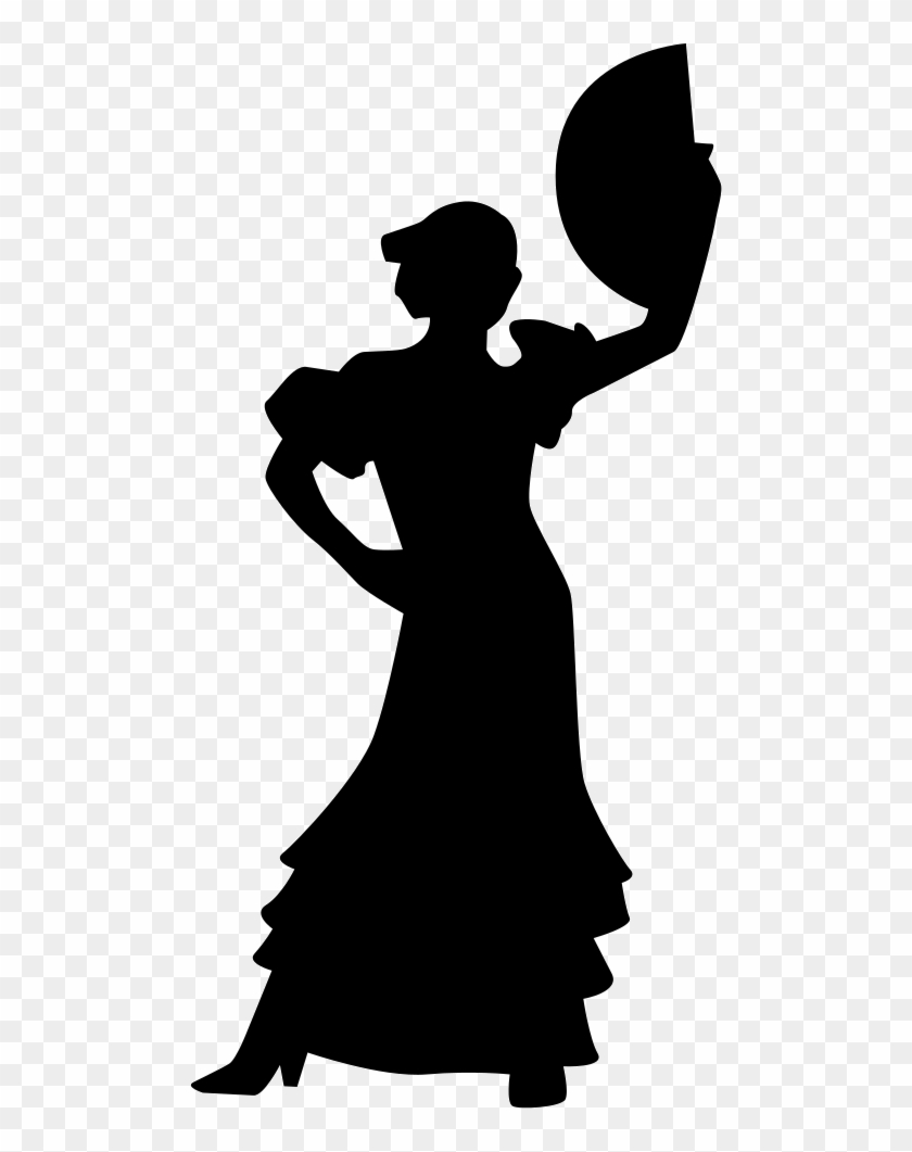 Flamenco Woman Female Silhouette Dancing Comments - Silueta De Bailar Flamenco Png #396742