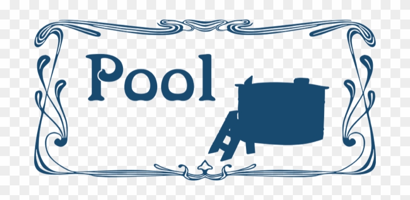 A Pool Sign, This Image Is Available As A Large Transparent - Bathroom Sign #396769