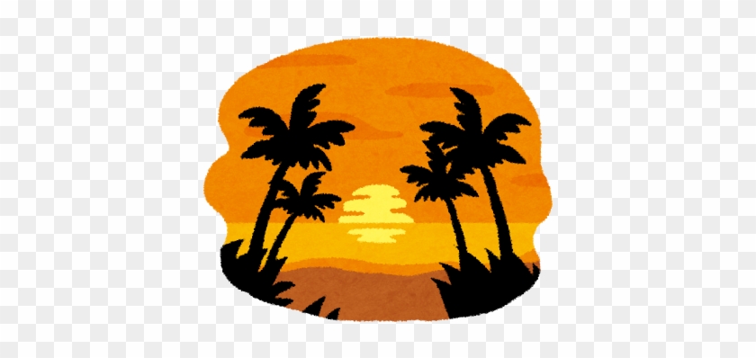 Vacation Sunset - - いらすと や 南国 #396894