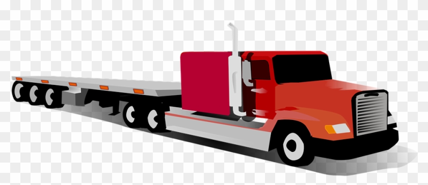 18 Wheeler Fire Cliparts 7, - Flatbed Truck Clip Art #396962