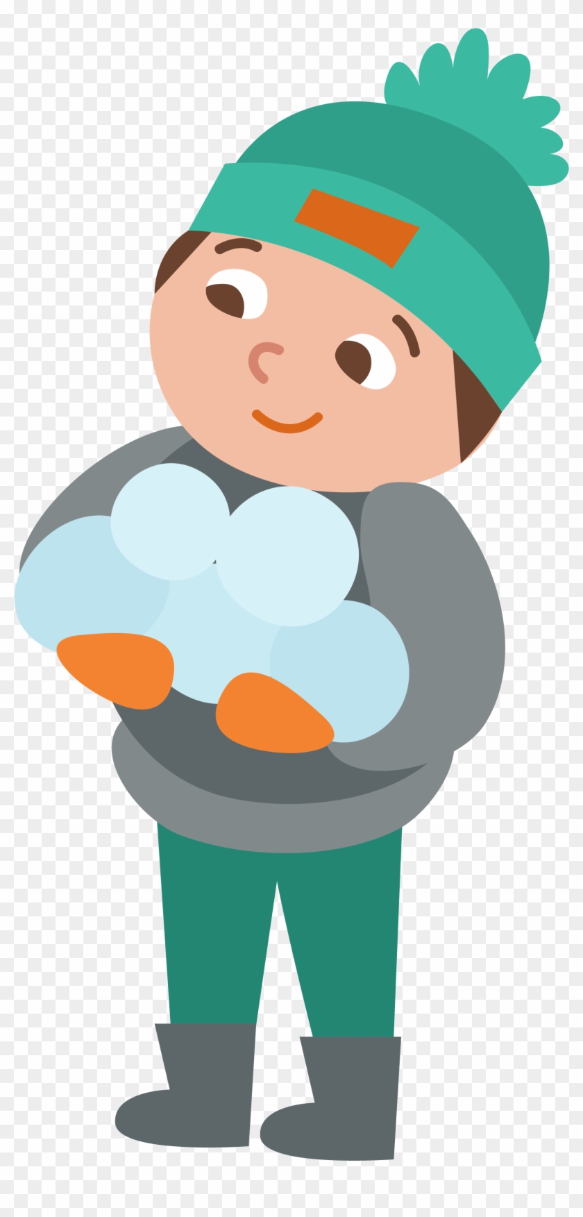 Snow Child Winter Clip Art - Snow Child Winter Clip Art #397603