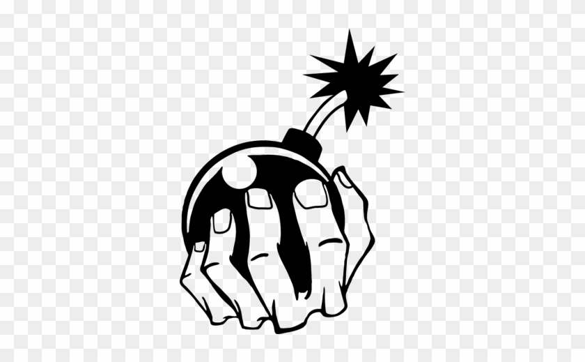 You Must Have An Account And Be Logged In To Be Able - Sticker Rebel Hand With Bomb Durable Boat D217 225xc #397830