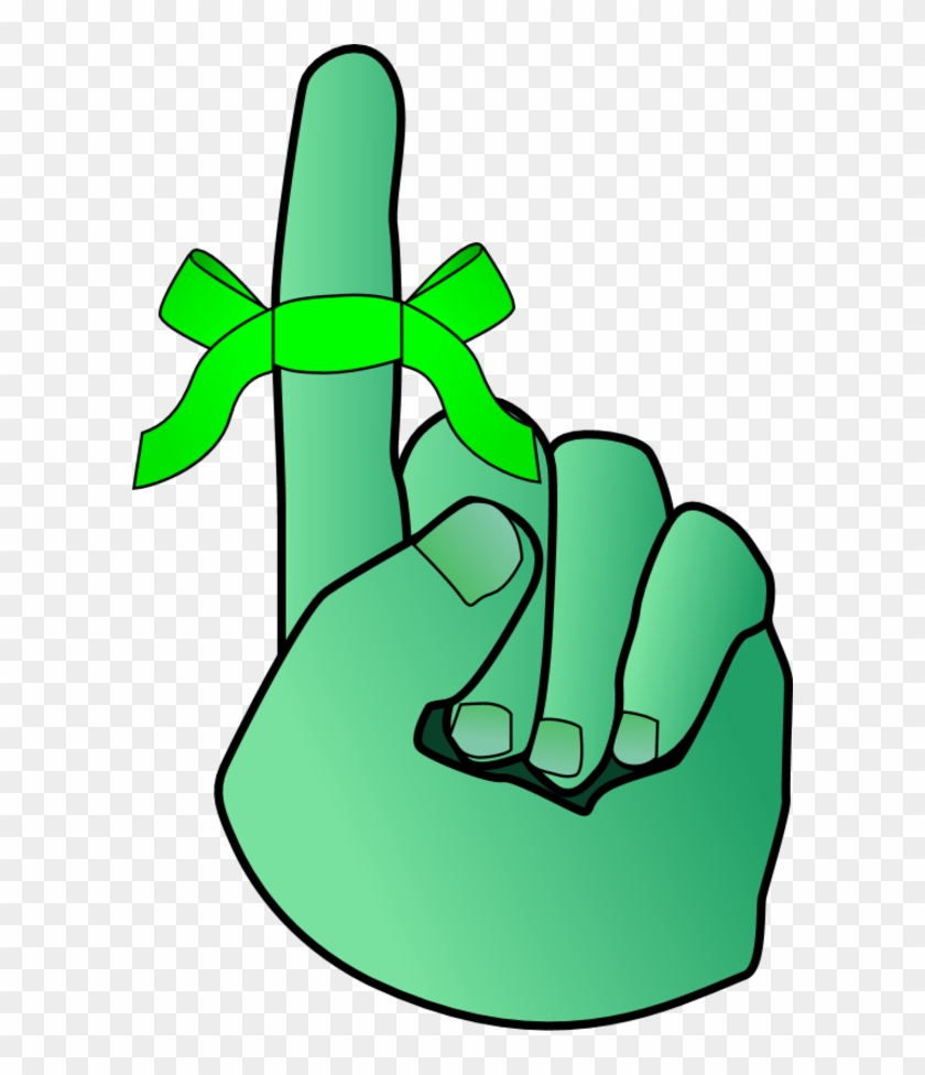 Finger Tied With A Bow Tie - Reminder Clip Art #398161