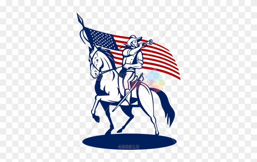 Stock Illustration Of Retro Cartoon Rendition Of Cavalry - Stephen Crane Megapack: 94 Classic Works #398218