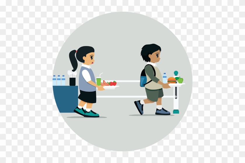 For Younger Students We Would Recommend A Key Fob That - Cafeteria Vector #398700