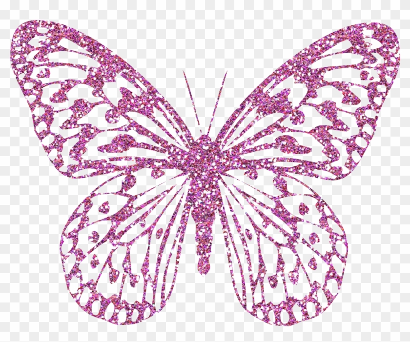 Pink Decorative Butterfly Png Clipart Image - Pink Butterfly Png Transparent #399281