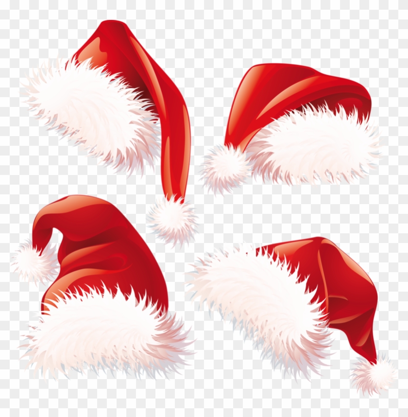 Cute Tabby Cat With Santa Hat Clipart Image - Santa Hat Png Free #399485