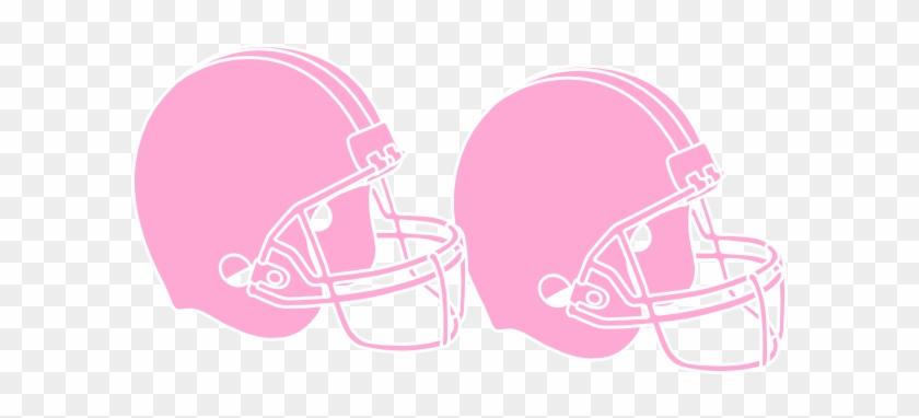 Pink Football Helmet Clip Art - Powder Puff Clip Art #399975
