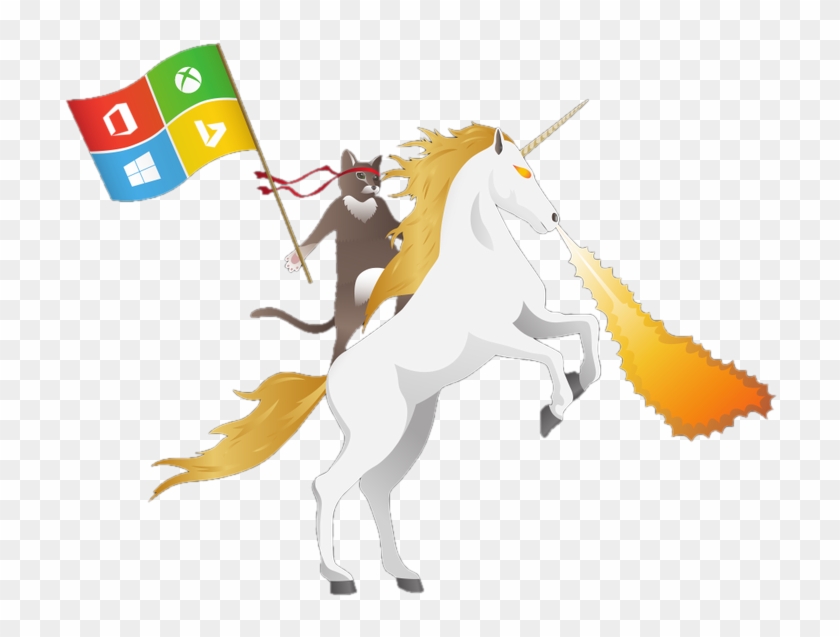 Ninjacat Unicorn With Hololens And Transparent Background - Windows Ninja Cat #400077