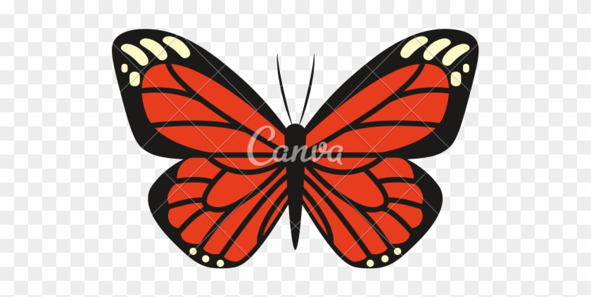 Cartoon Monarch Butterfly - Cartoon Monarch Butterfly #400110