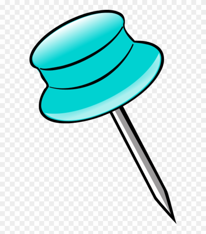 Light Blue Push Pin Clipart - Pin Cliparts #400698