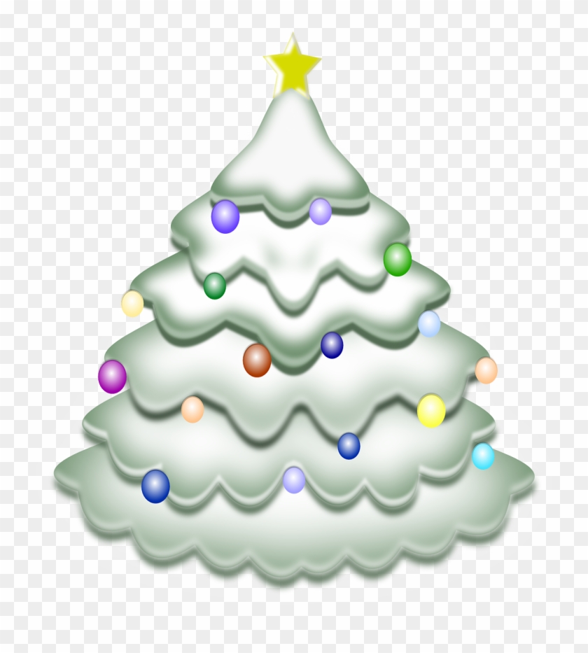 Christmas Tree Vector Art 26, - Pastel Lime Sherbet Puffy Christmas Tree Pastel Lime #401247