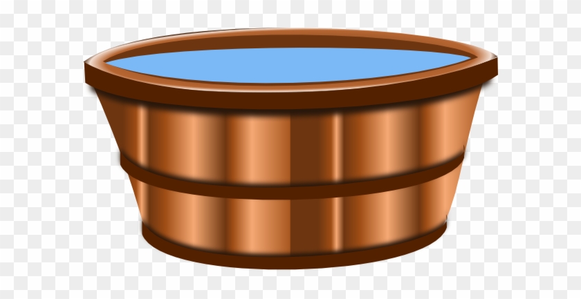 Wooden Bucket Clip Art At Clker Com Vector Clip Art - Bucket Of Water Png #401280