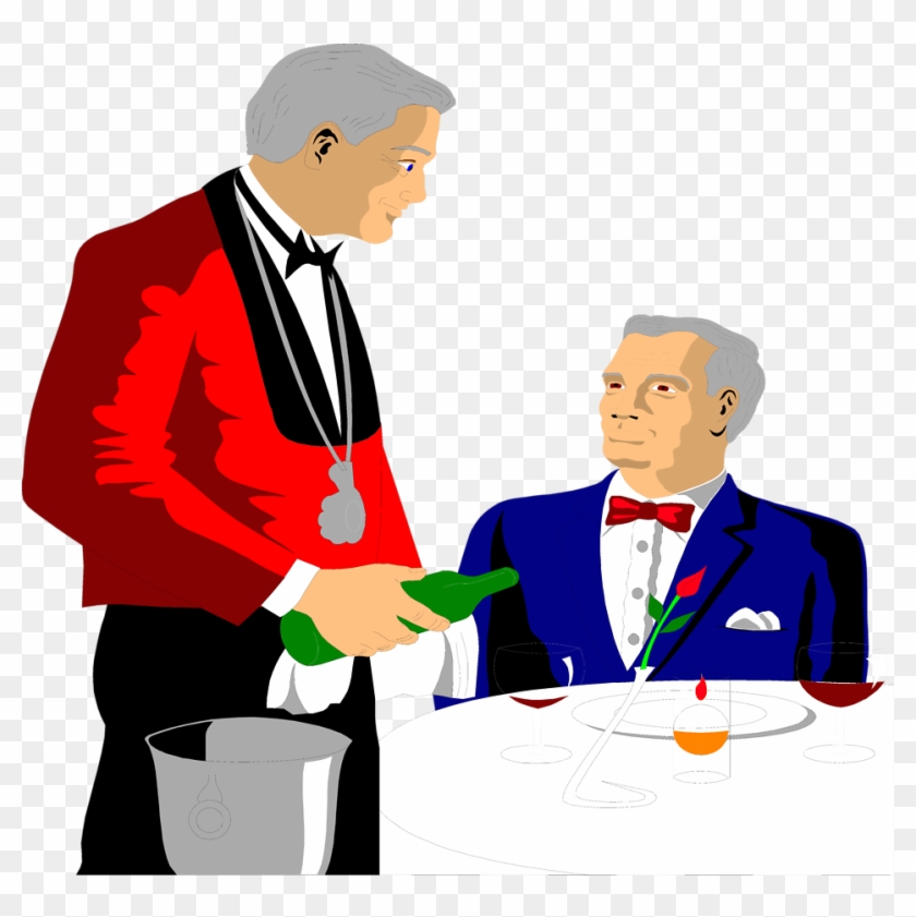 Waiter Tray Restaurant Clip Art - Waiter Tray Restaurant Clip Art #401729