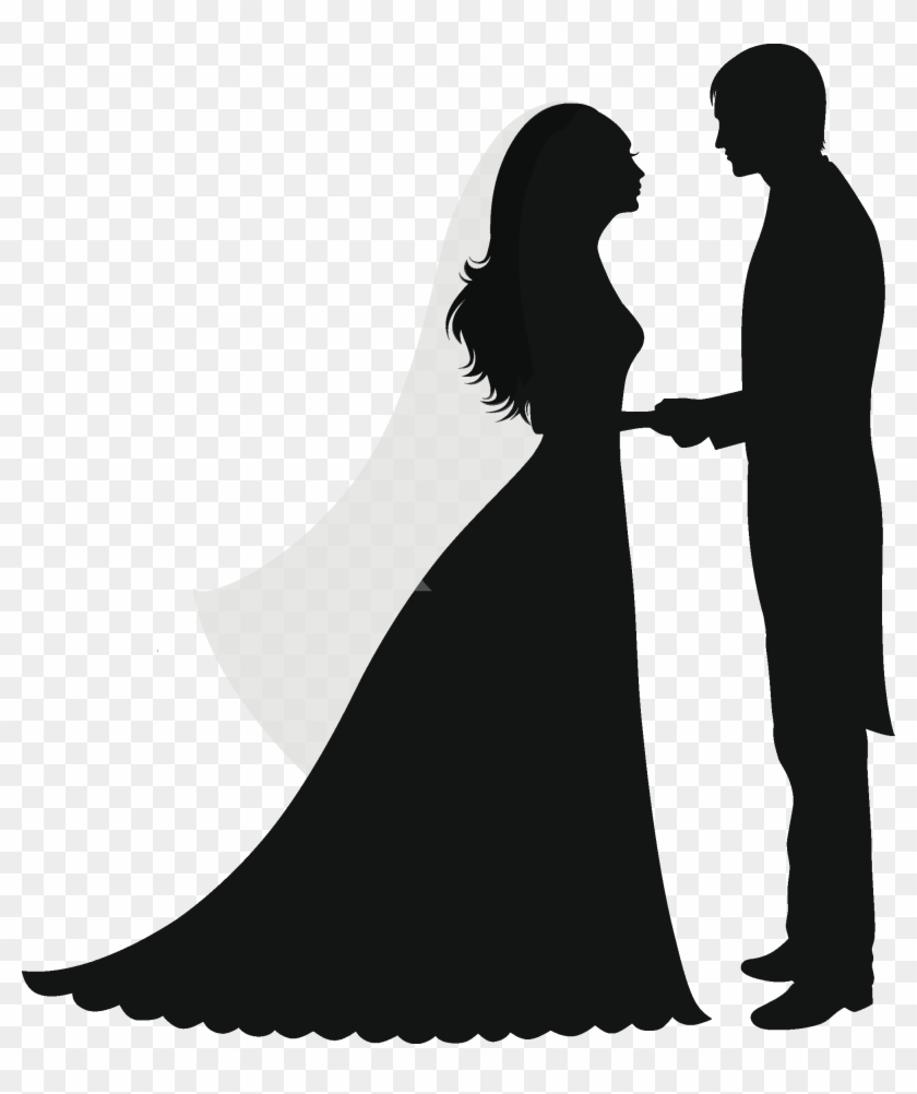 Married Couples, Wedding Cards, Screen Printing, Clip - Wedding Silhouette No Background #401824