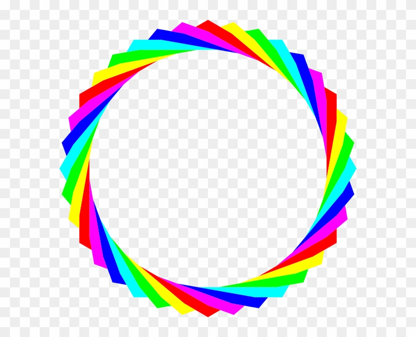 Affordable Rainbow And Clouds Clipart With Rainbow - Rainbow Circle Clipart #401976