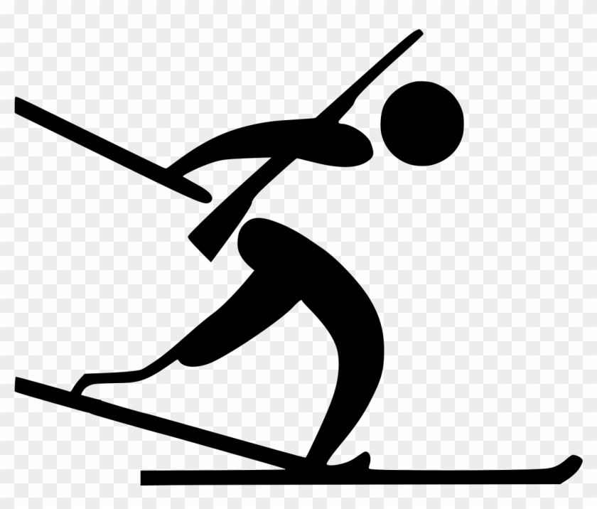 File - Biathlon - Paralympic Pictogram - Svg - Biathlon Png #402490
