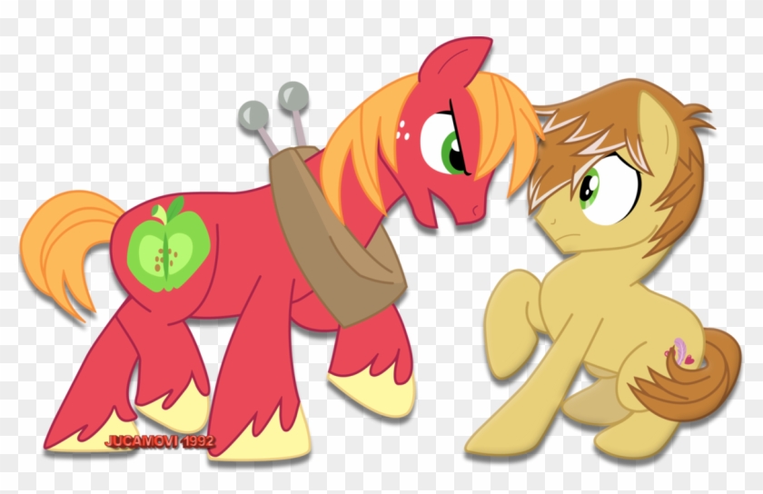 Big Mac Vs Feather Bangs By Jucamovi1992 - My Little Pony Feather Bangs #404374