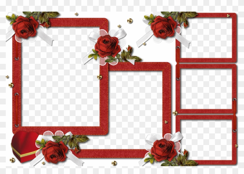 Transparent Red Rose Borders And Frames 187501 - Marcos Para Fotos Gratis #404395