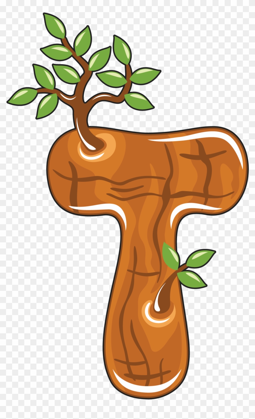 Lettering Clipart Letter T - Letter T In A Tree #404601