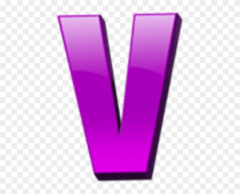 Red Letters Dr - Letter V Clipart #404737