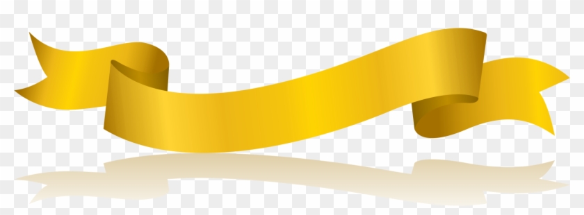Gold Euclidean Vector - Gold Ribbon Ribbon Png #405020