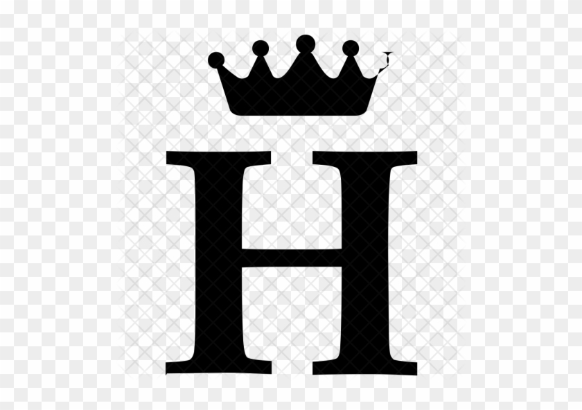 Royal, Alphabet, Crown, Letter, English, H Icon - Letter H With Crown #405046