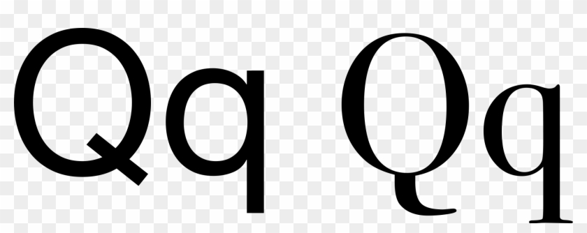 Open - Uppercase Q Lowercase Q #405315